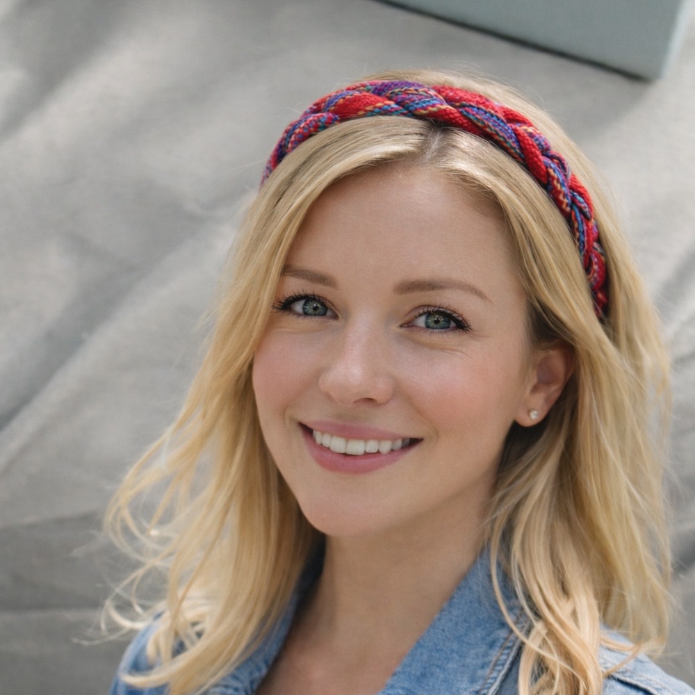 4X1 Vibrant braided headbands